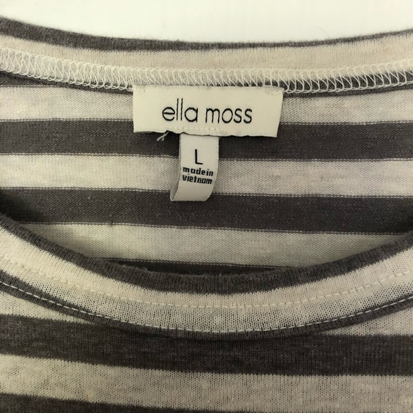 Ella Moss striped top size large - Picture 3 of 3